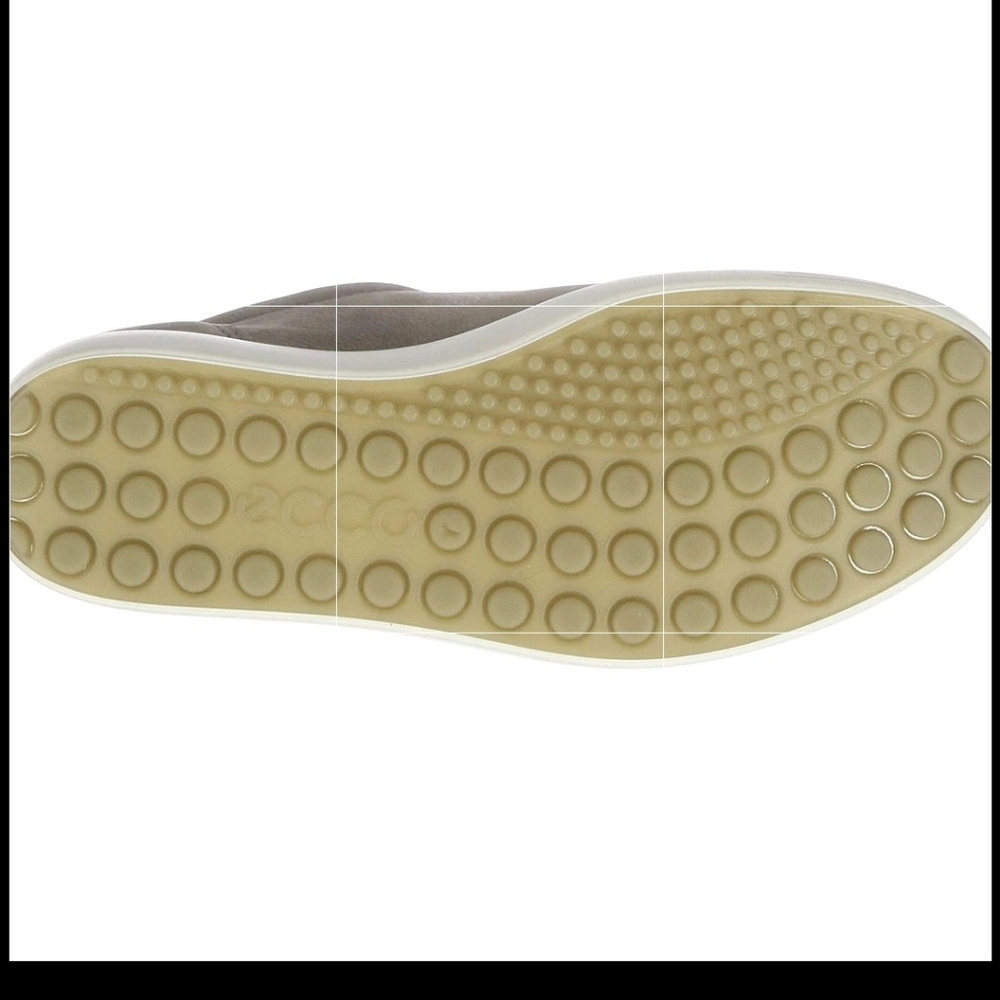 Ecco soft 7 Leather Tennis Shoe Sz 43 Light Grey - Picture 4 of 5
